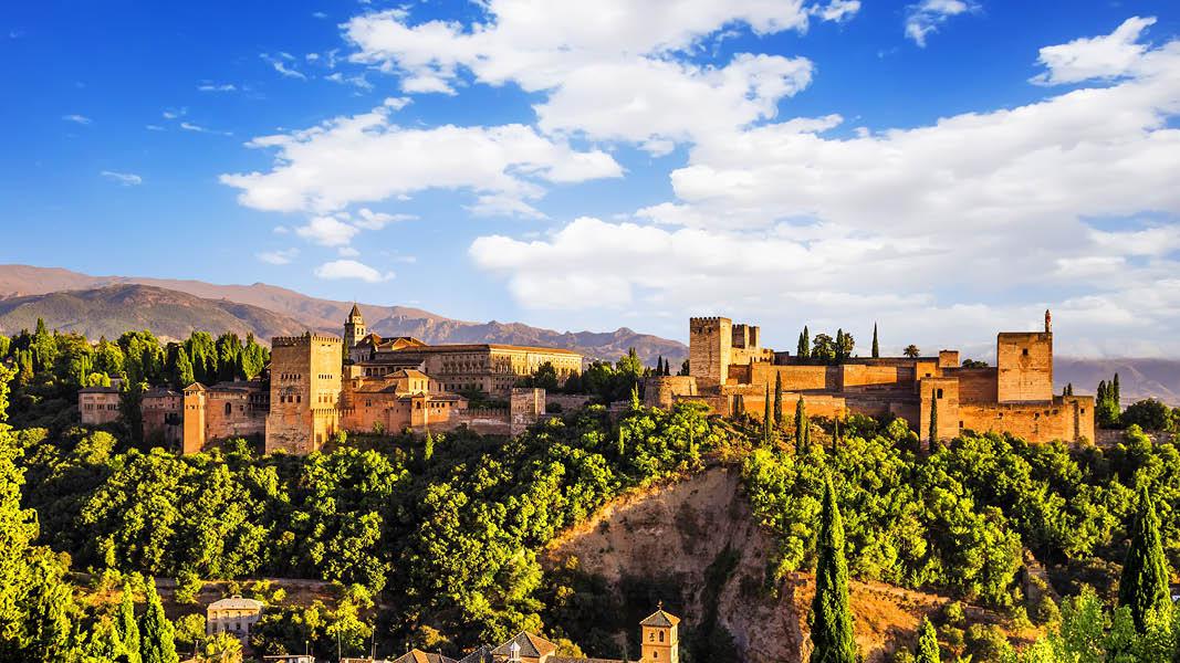Alhambra i Andalusien, Spanien